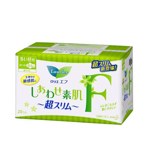 花王乐而雅f系列棉柔日用无荧光剂进口卫生巾22.5cm20片