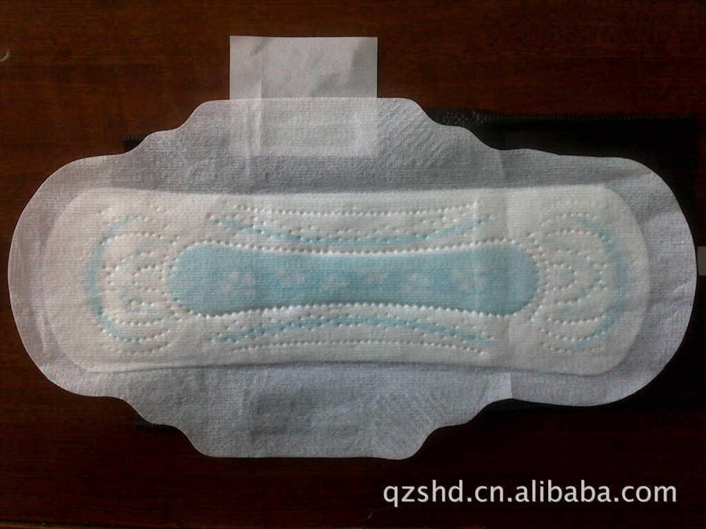 生产超吸收290mm印花卫生巾等卫生用品